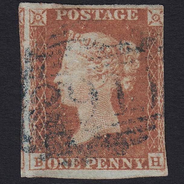 GB QV 1841 1d (Plate 88) SG8-B1(1) BH FU Blue Fareham 291 nr 4M Imperf