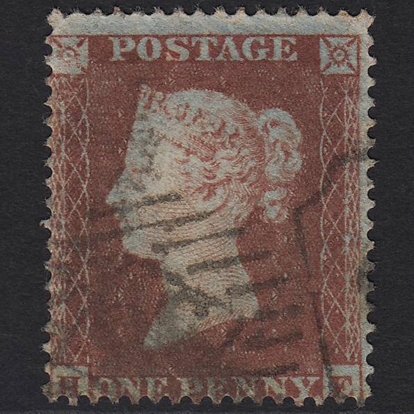 GB QV 1854 1d Red-brown (Plate 179) SG17-C1(1) HE GU Special IS Duplex
