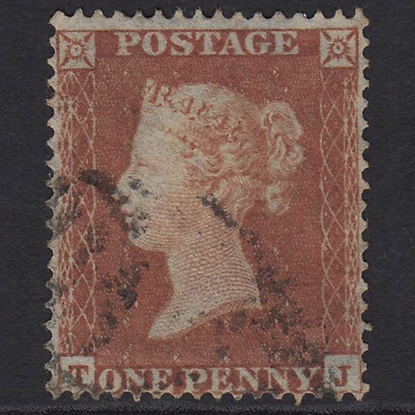 GB QV 1854 1d (Plate 169) SG17-C1(1) TJ GU Missing Imprimatur Light Cancel