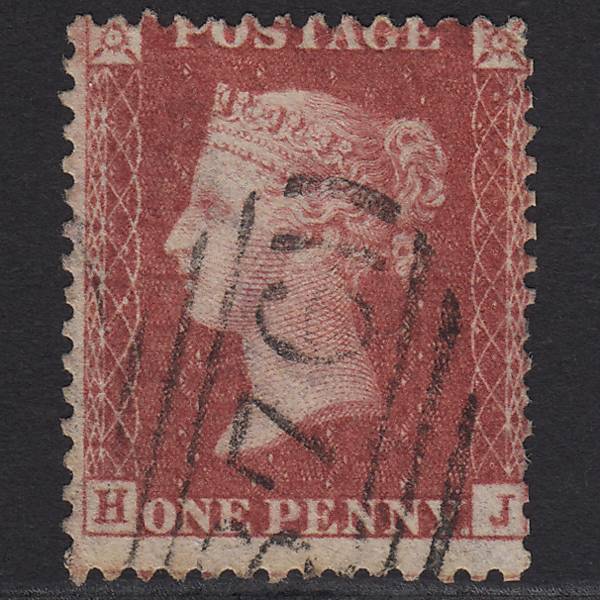 GB QV 1857 1d (Plate 43) SG40-C10(1) HJ GU Missing Imprimatur Honiton 376