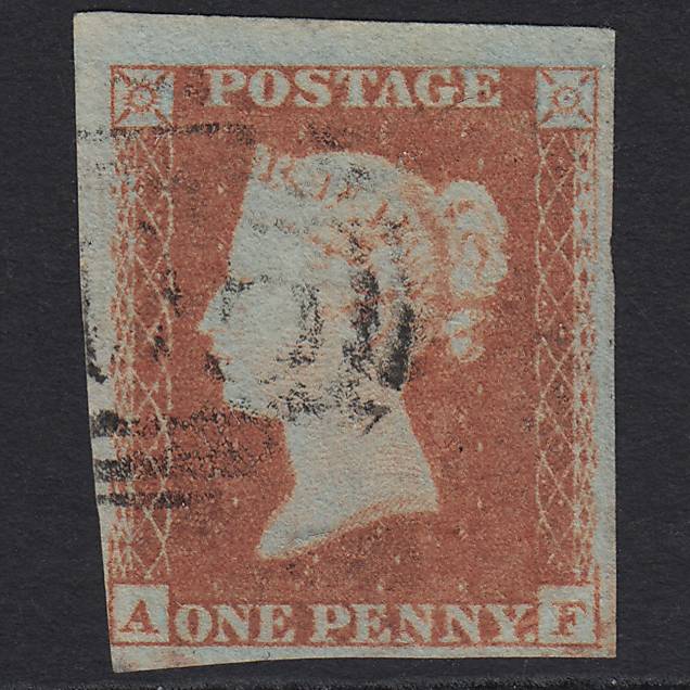 GB QV 1841 1d Pl 144 SG8-B2(1) AF GU Missing Imprimatur 4M Light Cancel