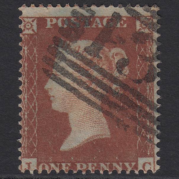 GB QV 1854 1d (Plate 169) SG17-C1(1) JC GU Edinburgh 131 Misperf Micro Tear
