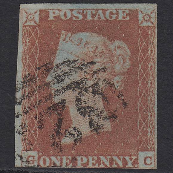 GB QV 1841 1d Red-brown (Plate 85) SG8-B1(1) GC GU nr 4 Margins