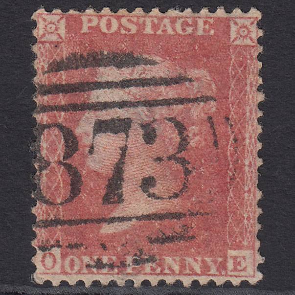 GB QV 1857 1d (Plate 55) SG39-C10(3) OE FU Weymouth 873 Well Centred