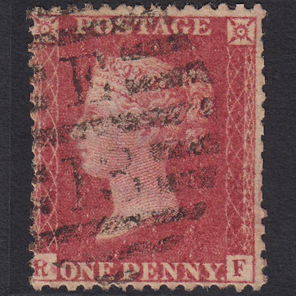 GB QV 1857 1d Rose-red (Plate 66) SG40-C10(1) RF GU London D&S E13