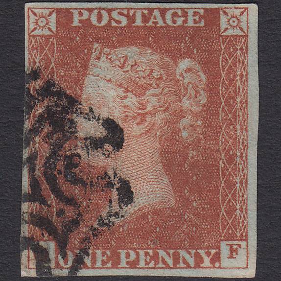 GB QV 1841 1d Red-brown Pl 31 SG8-B1(1) QF GU 4 Margins Maltese Cross