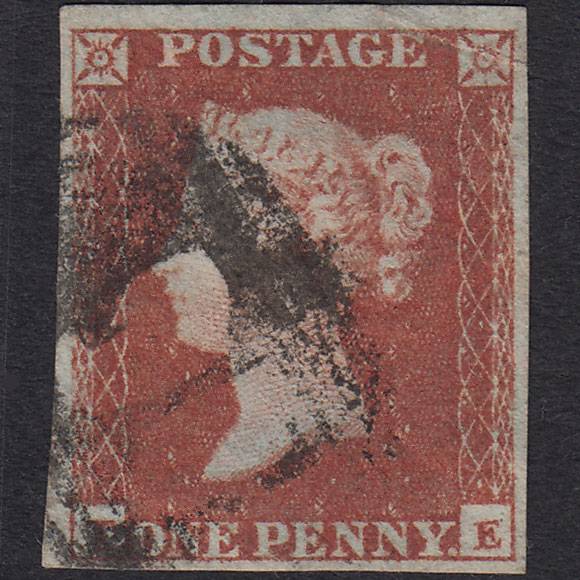 GB QV 1841 1d Red-brown (Plate 94) SG8-B1(1) TE GU 4 Margins