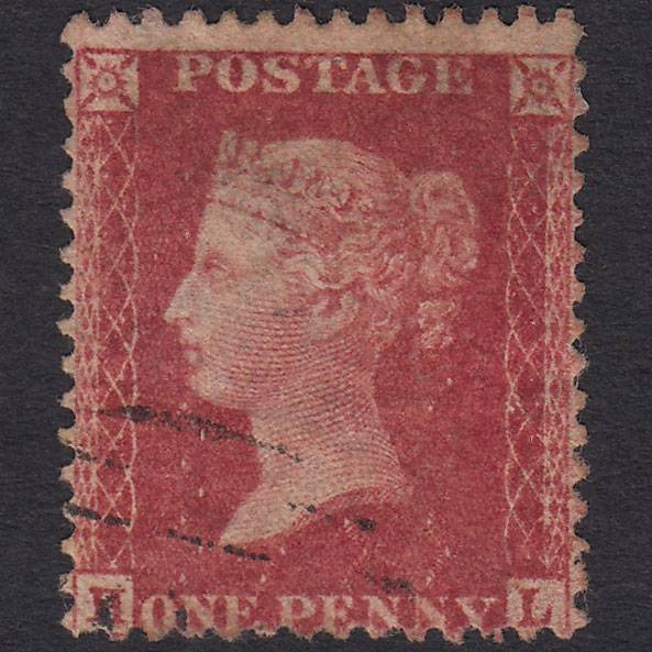GB QV 1857 1d Rose-red (Plate 59) SG40-C10(1) HL GU Light Cancel