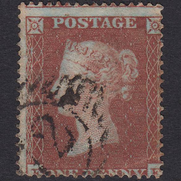 GB QV 1854 1d Red-Brown SG17-C1(1) ?? GU London D&S 72