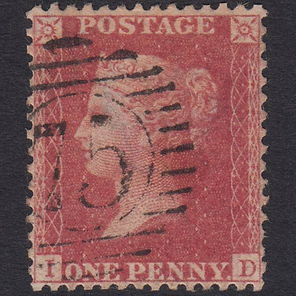 GB QV 1857 1d Plate 49 SG40-C10(1) ID FU London D&S 75 Very Well Centred