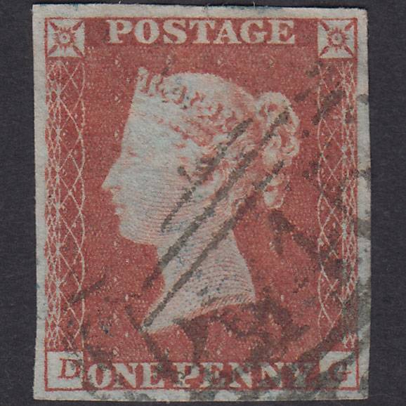 GB QV 1841 1d Plate 101 SG8-B1(1) DG FU 4 Good Margins Newcastle 545