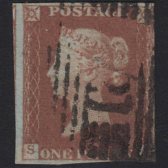 GB QV 1841 1d Red-brown (Plate 76) SG8-B1(1) SH GU 4M Imperf