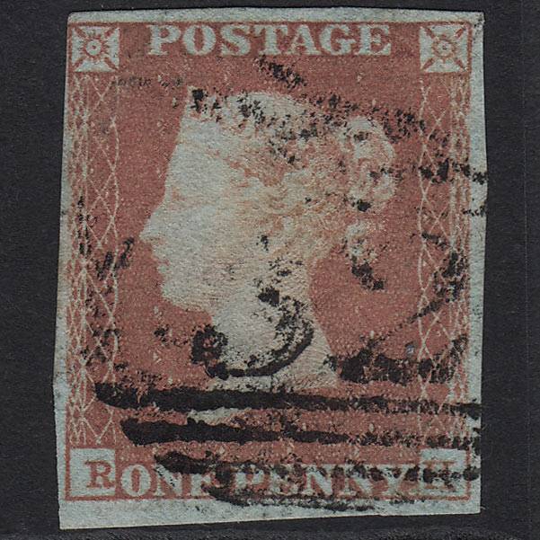 GB QV 1841 1d (Plate 89) SG8-B1(1) RH FU Ashton-under-lyme 32 4 Margins