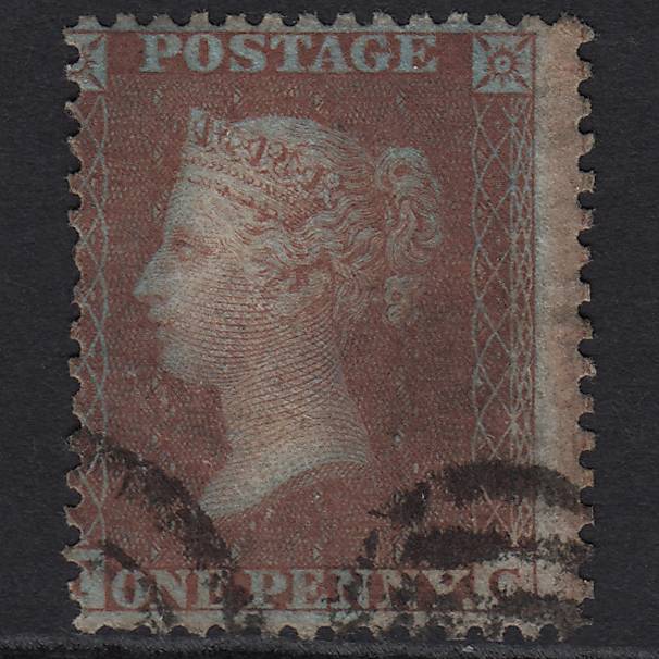 GB QV 1855 1d Deep Red-brown (Plate 16) SG24a-c3(2) TC FU Light Cancel