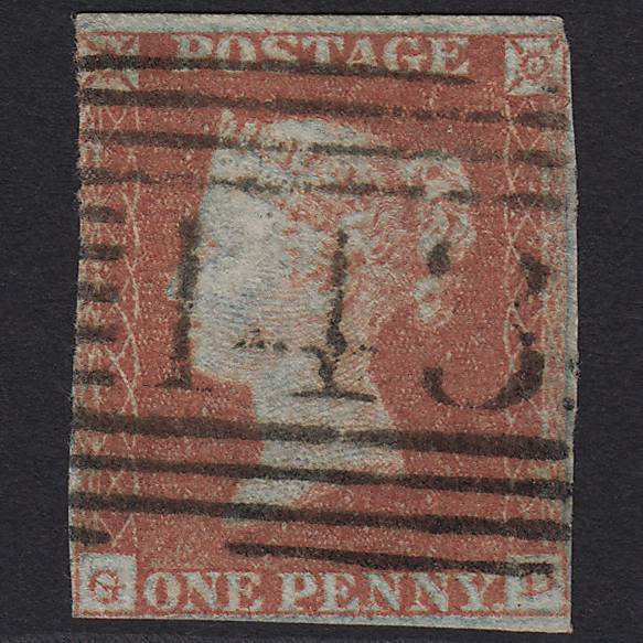 GB QV 1841 1d Red-brown (Plate 119) SG8-B1(1) GD GU Fochabers 143