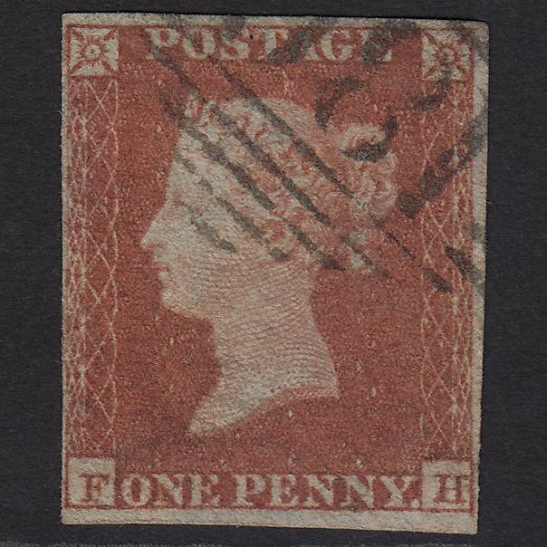 GB QV 1841 1d Red-brown (Plate 131) SG8-B2(1) FH FU Chester 180 4 Margins
