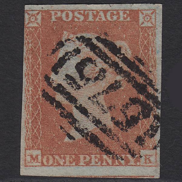 GB QV 1841 1d Red-brown (Plate 121) SG8-B1(1) MK GU nr 4M Norwich 575