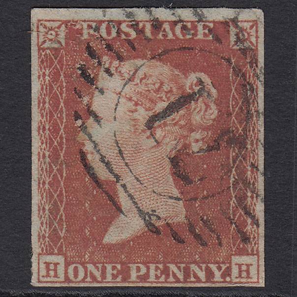 GB QV 1841 1d Pl 173 SG8-B2(1) HH GU Missing Imprimatur 4M London D&S 71