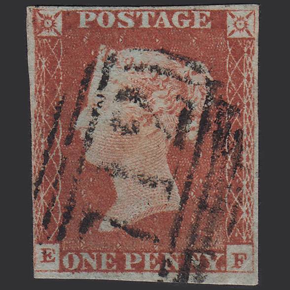 GB QV 1841 1d Red-brown (Plate 59) SG8 B1(1) EF GU nr 4M Sidmouth 712
