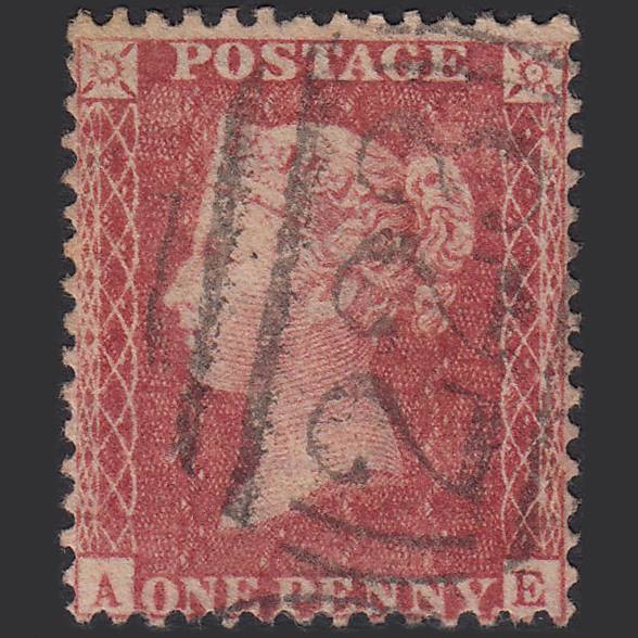 SG40 C10(1) GB QV 1857 1d Pl 46 AE FU Missing Imprimatur Coventry 223
