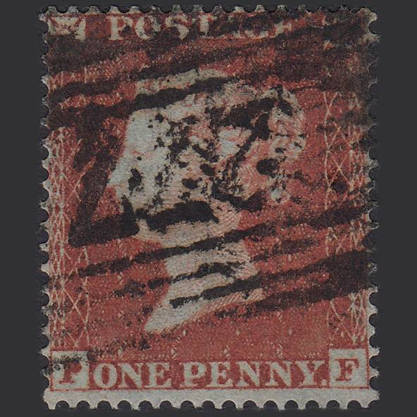 GB QV 1854 1d Red-brown (Plate 167) SG17-C1(1) PF GU Paisley 277