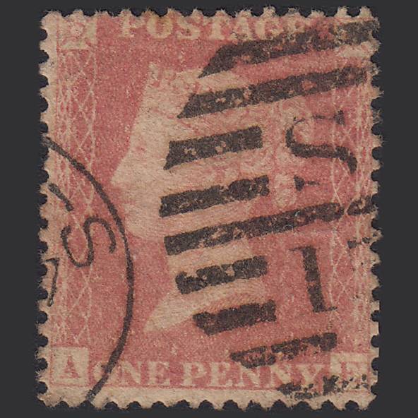GB QV 1857 1d Pl 66 SG39-C10(3) AE GU Miss Imprim London D&S S15