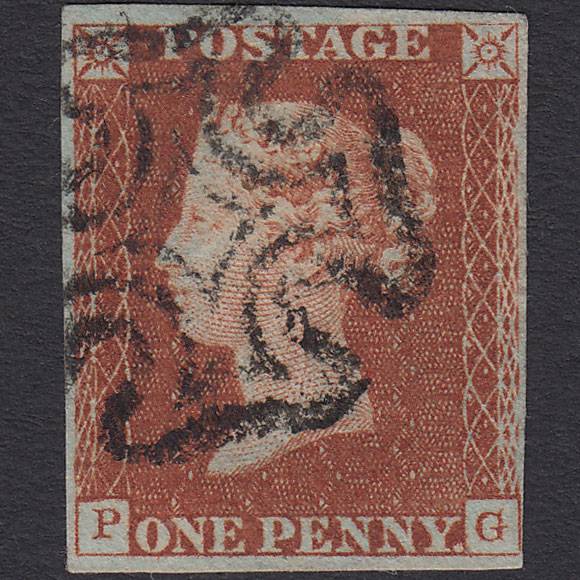 GB QV 1841 1d Red-brown (Plate 22) SG8-B1(1) PG GU Missing Imprimatur 4M MX