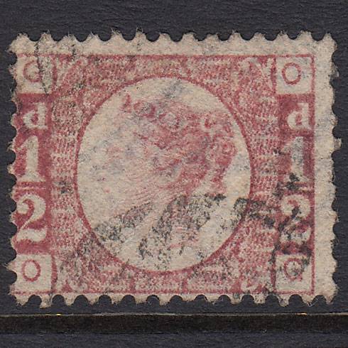 GB QV 1870 1/2d Rose-red SG48-G4 OG FU