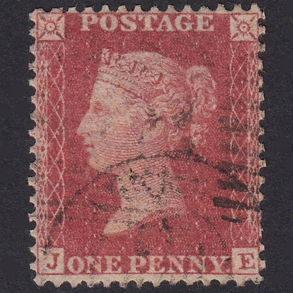 GB QV 1857 1d Rose-Red Plate 59 SG40-C10(1) JE FU Scotland