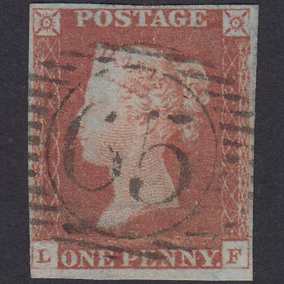 GB QV 1841 1d Red-Brown Plate 69 SG8-B1(1) LF GU 4 Margins London D&S 65