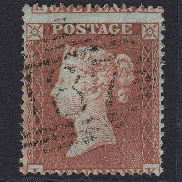 GB QV 1854 1d (Plate 200) (SG17) 'IK' FU Dundalk (187) Missing Imprimatur C1