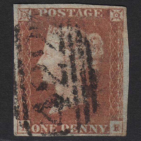 GB QV 1841 1d Red-brown (Plate 86) SG8-B1(1) KE GU 4M Imperf Kingston 422