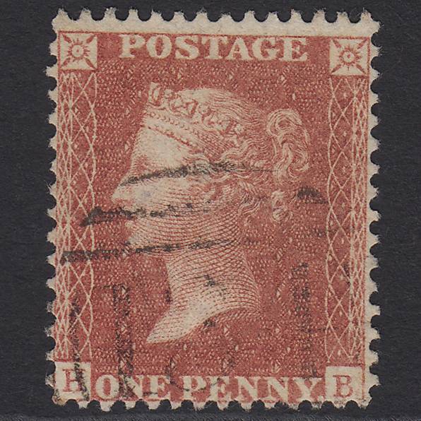 GB QV 1857 1d Rose-red (Plate 56) SG40-C10(1) HB FU Light Bristol 134