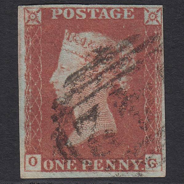 GB QV 1841 1d Red-brown (Plate 70) SG8-B1(1) OG GU 4 Margins