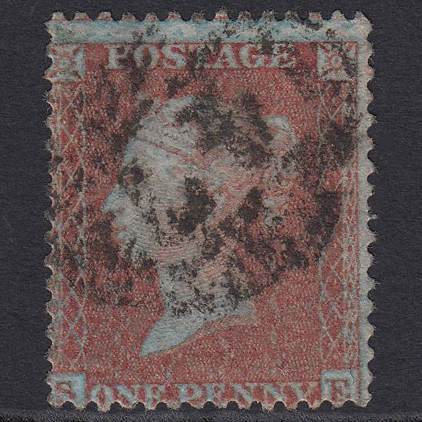 GB QV 1855 1d Red-brown (Plate 9) SG24-C3(1) Framed Reverse SE GU Bungay 147