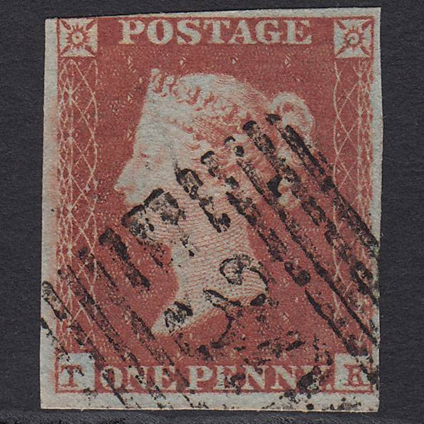 GB QV 1841 1d Red-brown (Plate 119) SG8-B1(1) TK GU nr 4 Margins Scotland