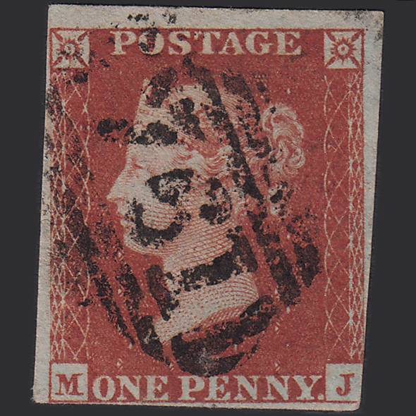 GB QV 1841 1d Red-brown (Plate 170) SG8-B2(1) MJ GU Sunderland 761