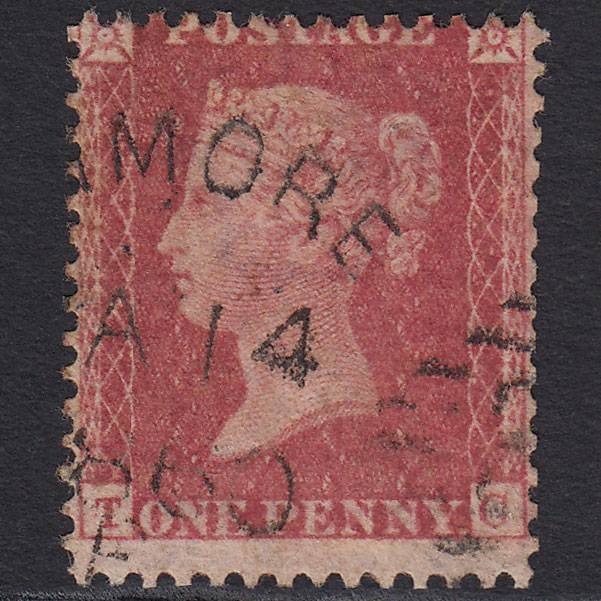GB QV 1857 1d (Plate 36) SG40-C10(1) TC GU Oranmore 368 Irish Spoon