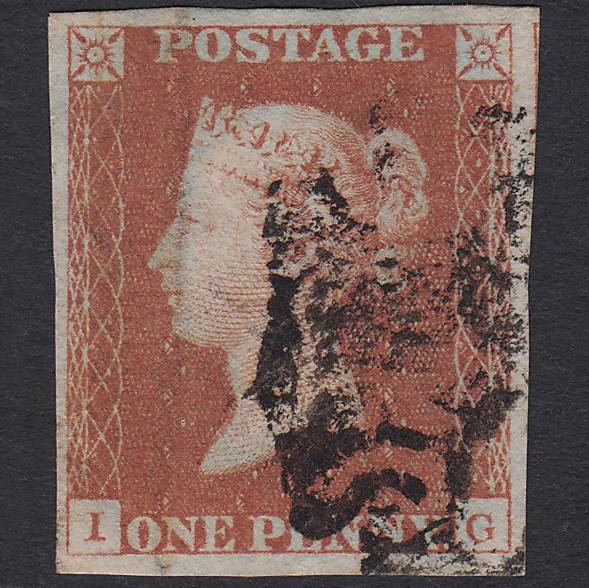 GB QV 1841 1d Red-brown (Plate 22) SG8-B1(1) IG GU Missing Imprimatur MX