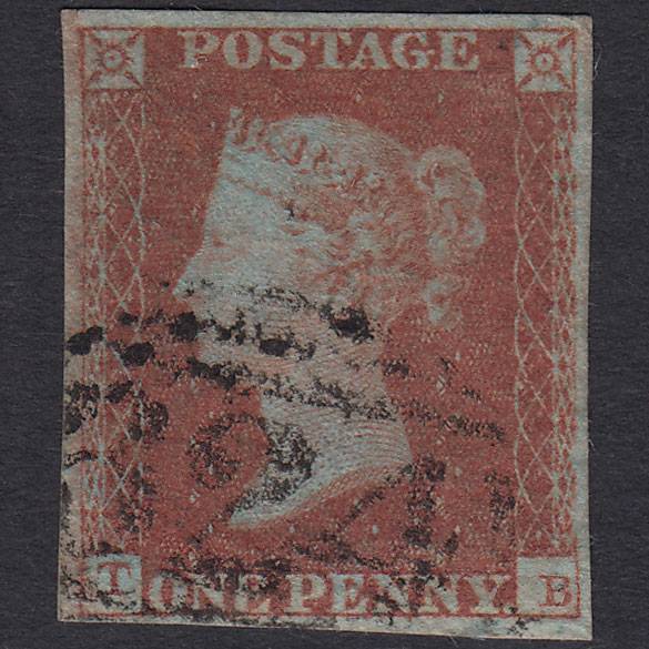 GB QV 1841 1d Red-brown (Plate 95) SG8-B1(1) TB FU GUernsey 324