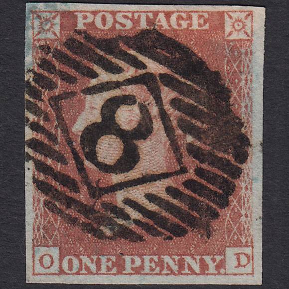 GB QV 1841 1d (Plate 97) SG8-B1(1) OD FU 4 Good Margins London IS 8