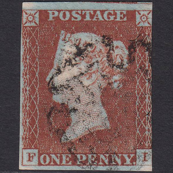 GB QV 1841 1d (Plate 35) SG8a-B1(2) Ivory Head FI FU 3 Margins MX