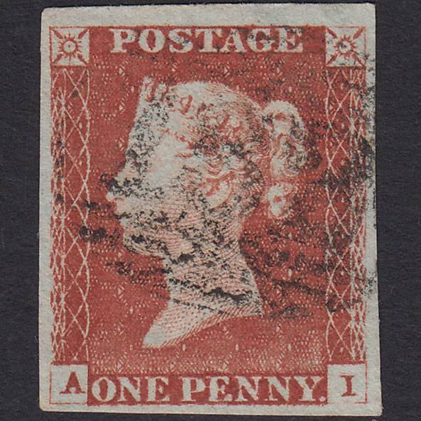 GB QV 1841 1d Pl 59 SG8-B1(1) AI FU Missing Imprimatur 4M Brighton 132