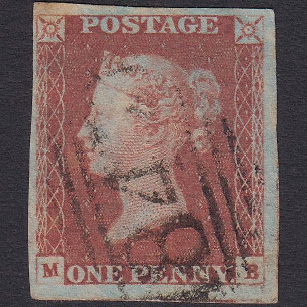 GB QV 1841 1d Red-brown (Plate 80) SG8-B1(1) MB GU