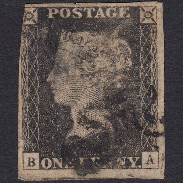 GB QV 1840 1d Grey-Black Plate 11 SG3-A1(3) BA SPACEFILLER 3 Margins MX