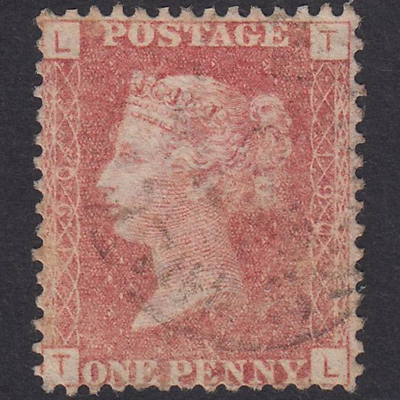 GB QV 1864 1d Rose-Red Plate 190 SG43-G1(1) TL GU Light CDS