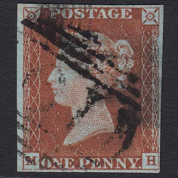 GB QV 1841 1d Red-brown (Plate 51) (SG8) 'MH' FU Alresford (10) 4M Imperf