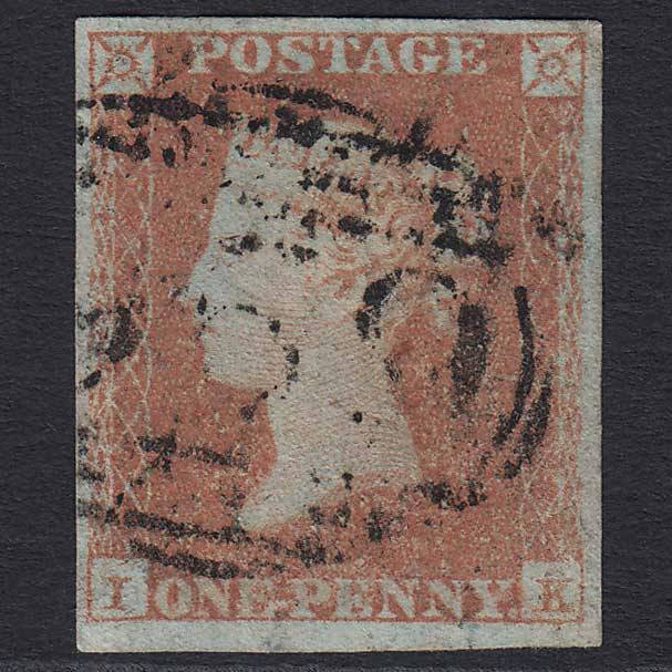 GB QV 1841 1d Red-brown (Plate 95) (SG8) 'IK' GU 4 Margins