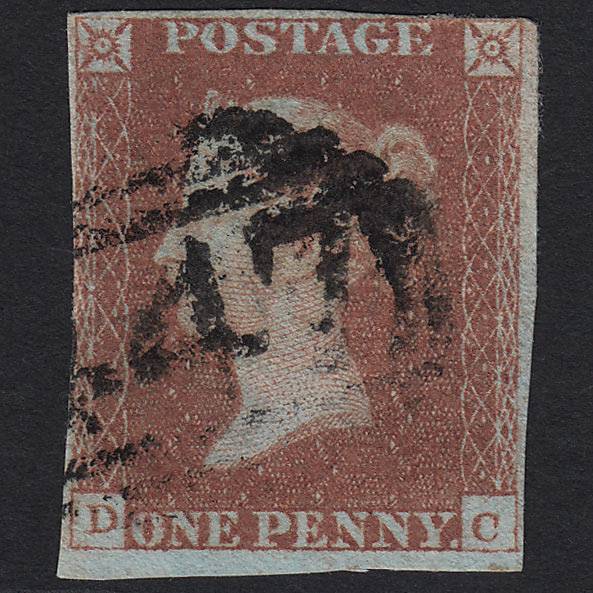 GB QV 1841 1d Red-brown (Plate 70) SG8-B1(1) DC GU Leeds 447 nr 4M Imperf