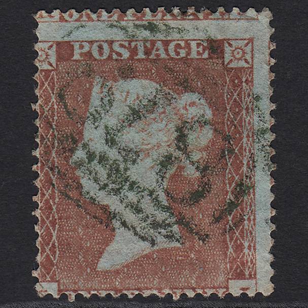 GB QV 1854 1d Red-brown (Plate 172) SG17-C1(1) SJ GU Green Wigton 879